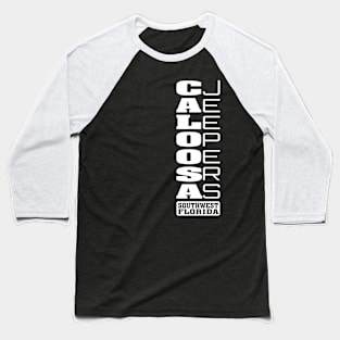 White Vertical Logo Baseball T-Shirt